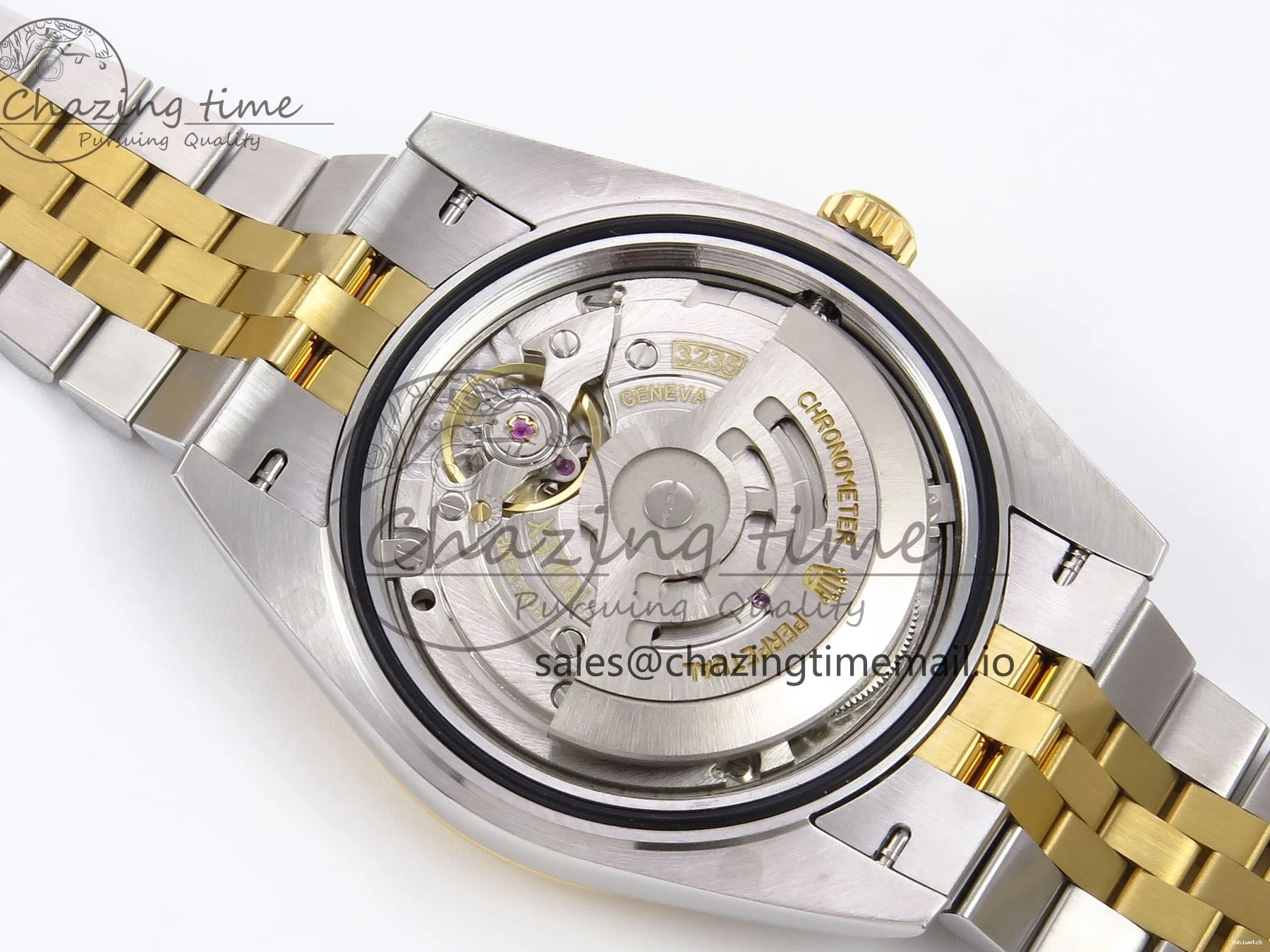 SS Best 41 Bracelet EWEF Stick DateJust Dial Jubilee A3235 White on Edition 126333 YG 0305